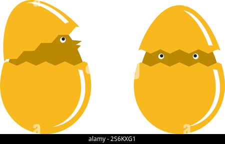 Design piatto vettoriale con logo a forma di uovo Illustrazione Vettoriale