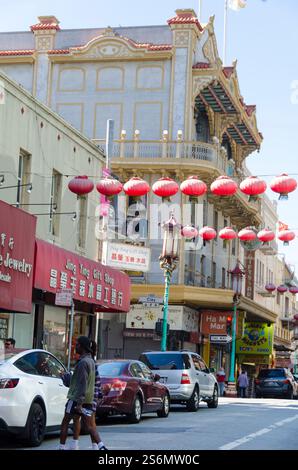 Lampignons a Chinatown Foto Stock