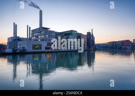 Industria nel porto cittadino di Münster Foto Stock