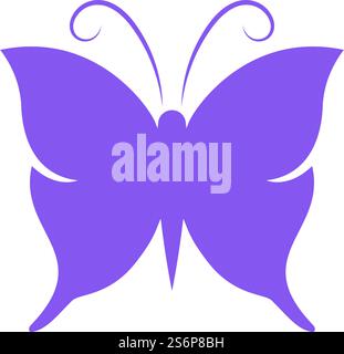 Disegno vettoriale modello logo illustrazione farfalla bellezza Illustrazione Vettoriale