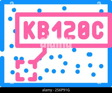 vettore dell'icona del colore del nome della stella. segno del nome della stella. illustrazione del simbolo isolato. illustrazione vettoriale dell'icona del colore del nome della stella Illustrazione Vettoriale