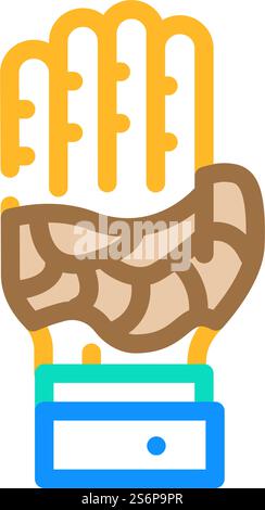 vettore icona di colore della malattia della pelle keloide. segno di malattia della pelle keloide. illustrazione del simbolo isolato. illustrazione vettoriale dell'icona del colore della malattia della pelle keloide Illustrazione Vettoriale