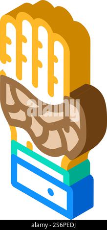 malattia della pelle keloide vettore isometrico icona. segno di malattia della pelle keloide. illustrazione del simbolo isolato. illustrazione vettoriale dell'icona isometrica della malattia della pelle keloide Illustrazione Vettoriale