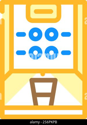 icona vettoriale a colori della macchina per il caffè. cartello con la macchina per il caffè. illustrazione del simbolo isolato. illustrazione vettoriale dell'icona del colore della macchina per il caffè Illustrazione Vettoriale