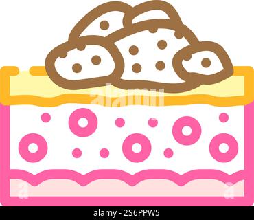 papilloma malattia della pelle colore icona vettore. segno di malattia della pelle di papilloma. illustrazione del simbolo isolato. illustrazione vettoriale dell'icona del colore della malattia della pelle del papilloma Illustrazione Vettoriale