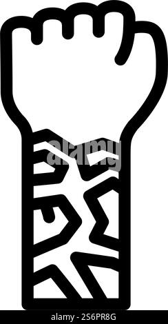 ittiosi malattia cutanea linea icon vettore. segno di malattia cutanea ittiosi. illustrazione nera del simbolo del contorno isolato. illustrazione vettoriale dell'icona della linea della malattia cutanea dell'ittiosi Illustrazione Vettoriale