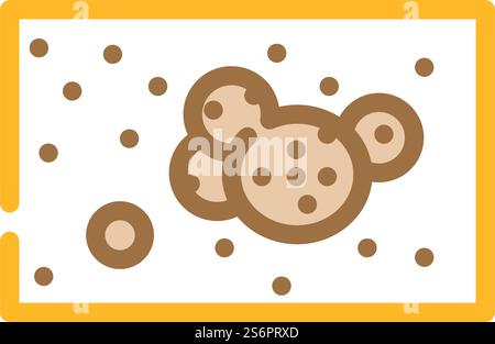 angiokeratoma vettoriale icona di colore della pelle malato. angiokeratoma segno di malattia cutanea. illustrazione del simbolo isolato. illustrazione vettoriale dell'icona del colore della pelle di angiokeratoma Illustrazione Vettoriale