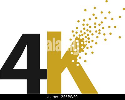 Design piatto vettoriale Ultra HD 4K Illustrazione Vettoriale