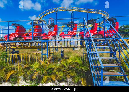 Repubblica Dominicana, Punta Cana. Parco divertimenti abbandonato Foto Stock