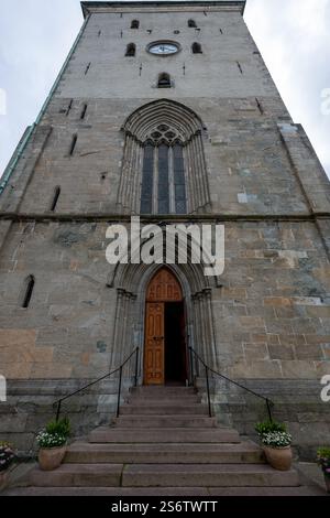 Cattedrale medievale di Bergen (Domkirken) a Bergen, Norvegia Foto Stock