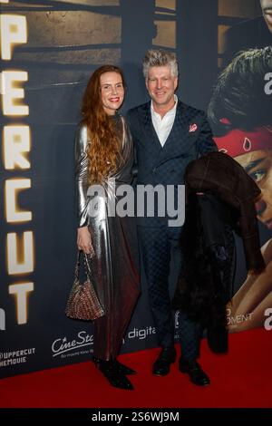 Anteprima - Uppercut Anja Prinz und Christian Bracht bei der Premiere zu Uppercut im Kino in der Kulturbrauerei AM 17.01.2025 a Berlino. *** Premiere Uppercut Anja Prinz e Christian Bracht alla prima di Uppercut al Kino in der Kulturbrauerei il 17 01 2025 a Berlino Copyright: XEventpressxKochanx Foto Stock