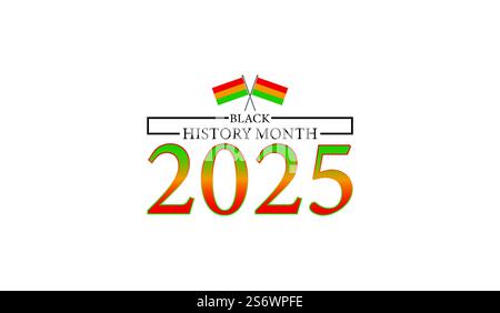 Festeggiamo il Black History Month 2025 Illustrazione Vettoriale
