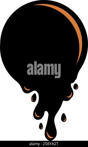 Illustrazione del cioccolato, design piatto vettoriale Illustrazione Vettoriale