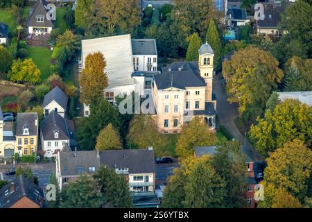 Vista aerea, Villa Newcare home Kleve Seniorenresidenz Zum Tiergarten, Kleve, basso Reno, Renania settentrionale-Vestfalia, Germania Foto Stock