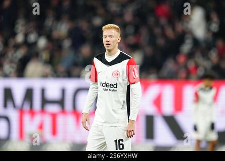 Deutsche Park, Francoforte, Germania. 17 gennaio 2025. Eintracht Frankfurt vs Borussia Dortmund, al Deutsche Park, Francoforte, Germania. Ulrik Pedersen/CSM/Alamy Live News Foto Stock