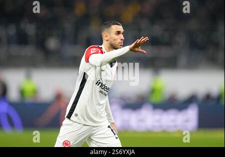 Deutsche Park, Francoforte, Germania. 17 gennaio 2025. Eintracht Frankfurt vs Borussia Dortmund, al Deutsche Park, Francoforte, Germania. Ulrik Pedersen/CSM/Alamy Live News Foto Stock