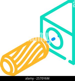 inserire l'assieme del perno per mobili il vettore dell'icona del colore del mobile. inserire il cartello per mobili per mobili. illustrazione del simbolo isolato. inserire l'assieme del tassello per mobili illustrazione vettoriale dell'icona del colore del mobile Illustrazione Vettoriale