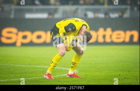 Dortmund, Germania. 10 gennaio 2025. Maximilian Beier (BVB) Borussia Dortmund - Bayer Leverkusen 10.01.2025 Copyright (nur für journalistische Zwecke) Foto Stock