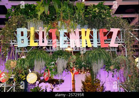 bei der Eröffnungsfeier der Blumenhalle auf der Grünen Woche 2025. *** Alla cerimonia di apertura della sala dei fiori alla settimana Verde 2025 Foto Stock