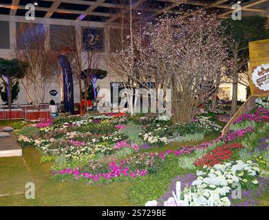 bei der Eröffnungsfeier der Blumenhalle auf der Grünen Woche 2025. *** Alla cerimonia di apertura della sala dei fiori alla settimana Verde 2025 Foto Stock