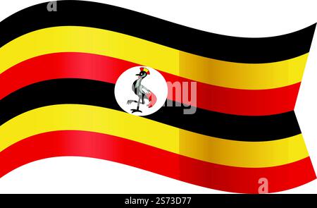 Election uganda icona vettore cartoon. Eroi nazionali. Paese della Repubblica. Election uganda icona vettore cartoon. Eroi nazionali Illustrazione Vettoriale