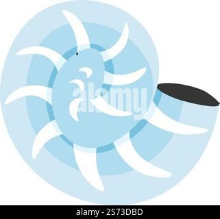 Conchiglia o conchiglia, esotica decorazione marina e nautica. Creature sottomarine e abitanti marini. Molluschi o molluschi, fauna marina e ornamenti per acquari. Immagine vettoriale in stile piatto. Conchiglia o conchiglia, decorazioni marine e nautiche Illustrazione Vettoriale
