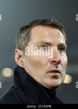 TILBURG - l'allenatore del Feyenoord Brian Priske prima della partita olandese Eredivisie tra Willem II e Feyenoord al Koning Willem II Stadium il 18 gennaio 2025 a Tilburg, Paesi Bassi. ANP MAURICE VAN STEEN Foto Stock