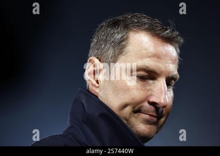 TILBURG - l'allenatore del Feyenoord Brian Priske prima della partita olandese Eredivisie tra Willem II e Feyenoord al Koning Willem II Stadium il 18 gennaio 2025 a Tilburg, Paesi Bassi. ANP MAURICE VAN STEEN Foto Stock