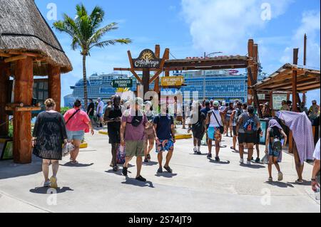 Icona reale dei Caraibi dei mari nel porto di Costa Maya Foto Stock