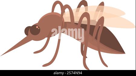 Icona della malattia delle zanzare vettore del cartone animato. Protezione da insetti. Anti-insetti. Icona della malattia delle zanzare vettore del cartone animato. Protezione da insetti Illustrazione Vettoriale