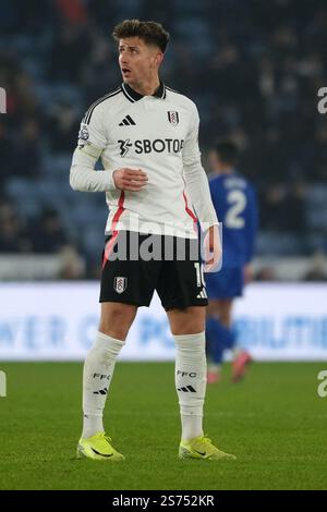 King Power Stadium, Leicester, Regno Unito. 18 gennaio 2025. Premier League Football, Leicester City contro Fulham; Tom Cairney del Fulham Credit: Action Plus Sports/Alamy Live News Foto Stock