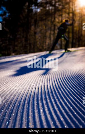 Una sessione di allenamento prima della prima gara di Coppa del mondo di biathlon alla Coppa del mondo di biathlon 2025 a Ruhpolding, Germania, 18 gennaio 2025. (Foto CTK/Jarosl Foto Stock