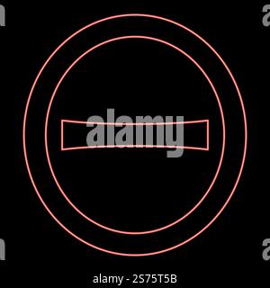 Simbolo greco maiuscolo teta al neon font lettera maiuscola colore rosso immagine vettoriale luce piatta. Simbolo greco maiuscolo teta al neon carattere maiuscolo colore rosso immagine vettoriale stile piatto Illustrazione Vettoriale