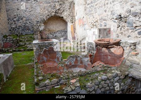 Parco archeologico di Ercolano a Ercolano, Napoli Campania, Italia Europa EU Foto Stock