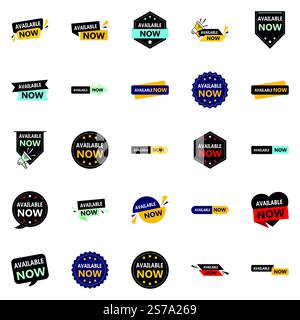 Potenziate la vostra attività di marketing con il pacchetto Vector Banners 25 ora disponibile Illustrazione Vettoriale