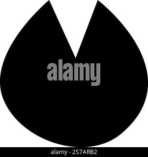 Icona delle impronte di cavallo in stile linea grafica, carino percorso animale, illustrazione vettoriale su sfondo trasparente Illustrazione Vettoriale