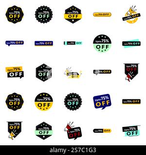 Fino al 70% di sconto sui modelli versatili Vector Collection 25 per il tuo prossimo evento di vendita Illustrazione Vettoriale