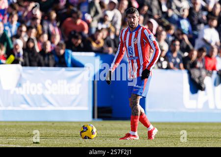 Rodrigo De Paul (Atletico de Madrid) visto in azione durante la partita SPORTIVA LaLiga EA tra CD Leganes e Atletico de Madrid all'Estadio Municipal de Butarque. Punteggio finale CD Leganes 1:0 Atletico de Madrid Foto Stock