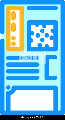 case per computer gaming - icona vettoriale del colore del pc. custodia per computer, cartello pc per giochi. illustrazione del simbolo isolato. case per computer gioco icona del colore del pc illustrazione vettoriale Illustrazione Vettoriale