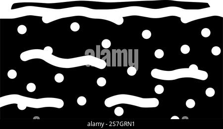 il riso croccante è un'icona vettoriale del glifo degli snack alimentari. cartello rice crispy treats food snack. illustrazione del simbolo isolato. illustrazione vettoriale dell'icona del glifo per gli snack alimentari con riso croccante Illustrazione Vettoriale