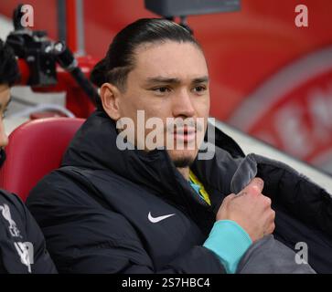 Londra, Regno Unito. 18 gennaio 2025. Brentford contro Liverpool - Premier League - Gtech Community Stadium. Darwin Nunez di Liverpool. Crediti immagine: Mark Pain/Alamy Live News Foto Stock