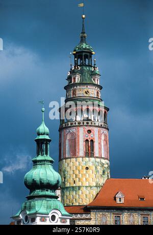 Cesky Krumlov, Repubblica Ceca Foto Stock