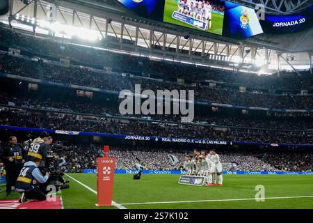 Madrid, Spagna. 20 gennaio 2025. Real Madrid durante la partita della Liga EA Sports tra Real Madrid e UD Las Palmas giocata allo stadio Santiago Bernabeu il 19 gennaio 2025 a Madrid, Spagna. (Foto di Bagu Blanco/PRESSINPHOTO) credito: PRESSINPHOTO SPORTS AGENCY/Alamy Live News Foto Stock