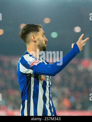 Barcelos, Guimaraes, Portogallo. 19 gennaio 2025. FABIO VIEIRA del Porto visto in azione durante la partita della Liga Portugal Betclic 2024/25 tra Gil Vicente FC e FC Porto all'Estadio Cidade de Barcelos 19, gennaio 2025 a Barcelos, Portogallo. Crediti: ZUMA Press, Inc./Alamy Live News Foto Stock