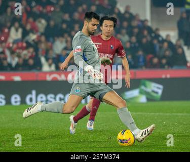 Barcelos, Guimaraes, Portogallo. 19 gennaio 2025. DIOGO COSTA del Porto visto in azione durante la partita della Liga Portugal Betclic 2024/25 tra Gil Vicente FC e FC Porto all'Estadio Cidade de Barcelos 19, gennaio 2025 a Barcelos, Portogallo. Crediti: ZUMA Press, Inc./Alamy Live News Foto Stock