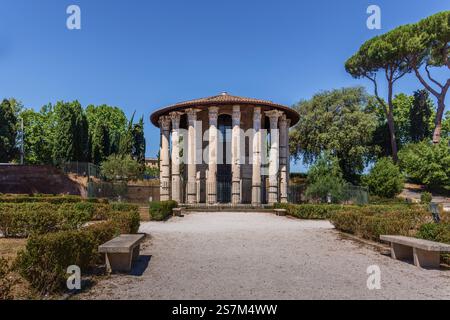 Tempio di Ercole Vincitore, Roma, Italia Foto Stock