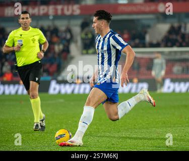 Barcelos, Guimaraes, Portogallo. 19 gennaio 2025. DENIS GUL del Porto visto in azione durante la partita della Liga Portugal Betclic 2024/25 tra Gil Vicente FC e FC Porto all'Estadio Cidade de Barcelos 19, gennaio 2025 a Barcelos, Portogallo. Crediti: ZUMA Press, Inc./Alamy Live News Foto Stock