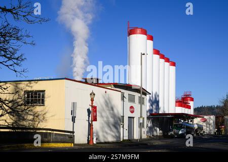 Issaquah, WA, USA - 19 gennaio 2025; stabilimento di lavorazione Dairgold a Issaquah della Northwest Dairy Association Foto Stock