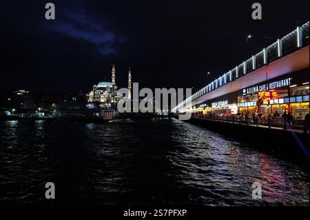 Siti intorno a Galata e Sirkeci nella storica Istanbul, Turchia Foto Stock
