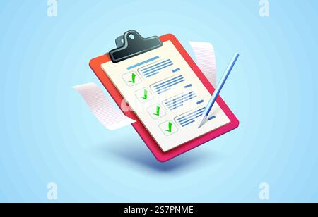 Comunicazione degli appunti, pagina dei servizi di gestione, documento aziendale. Illustrazione vettoriale. Comunicazione degli appunti, pagina dei servizi di gestione, documento aziendale. Vettore Illustrazione Vettoriale